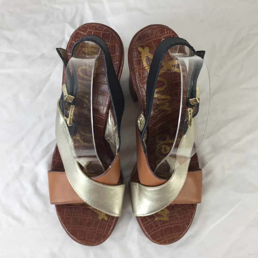 Sam Edelman 8.5 Ivy Color Block Open Toe Sandal - image 3